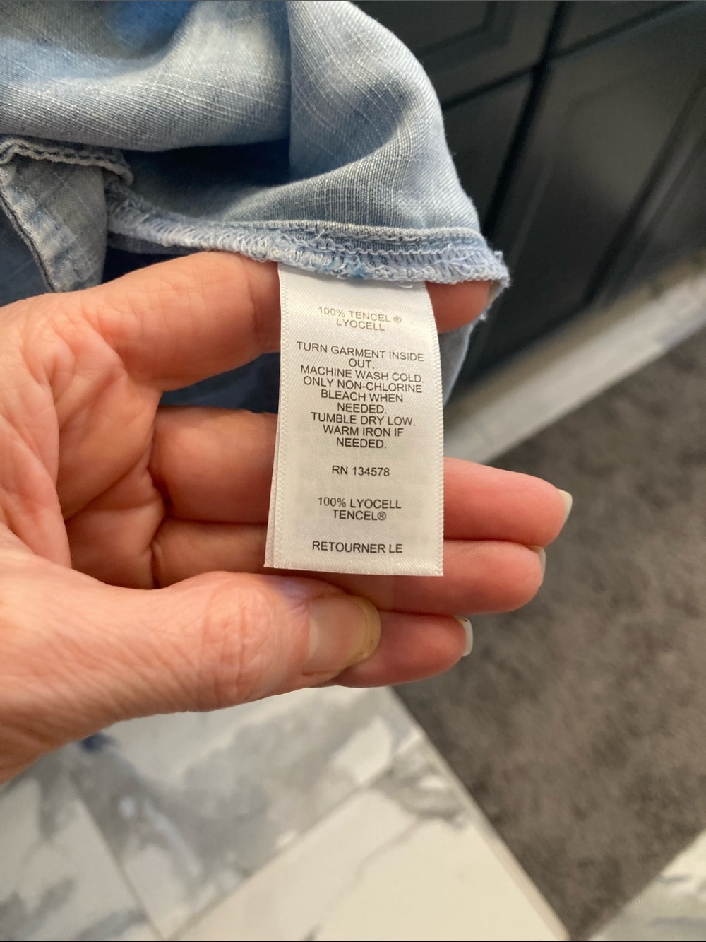NWT Vineyard Vines Light Blue Denim Tunic Dress - Picture 5 of 7
